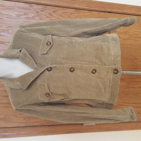 Eddie Bauer Jackets & Blazers - ✔Eddie Bauer, olive green corduroy dress jacket, L